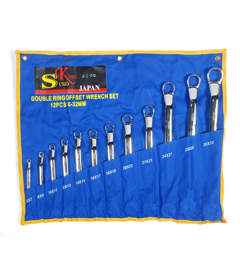 Sumo King 12 pcs Double Ring Off Set Spanner Set